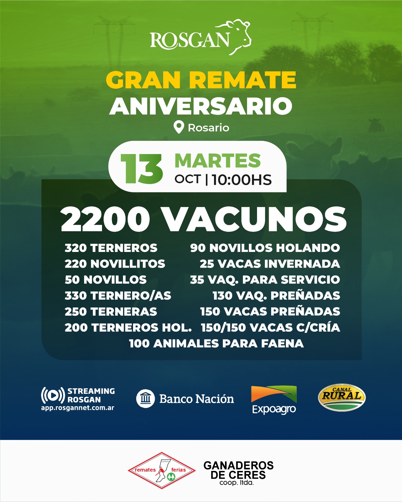 Ventas por pantalla en ROSGAN