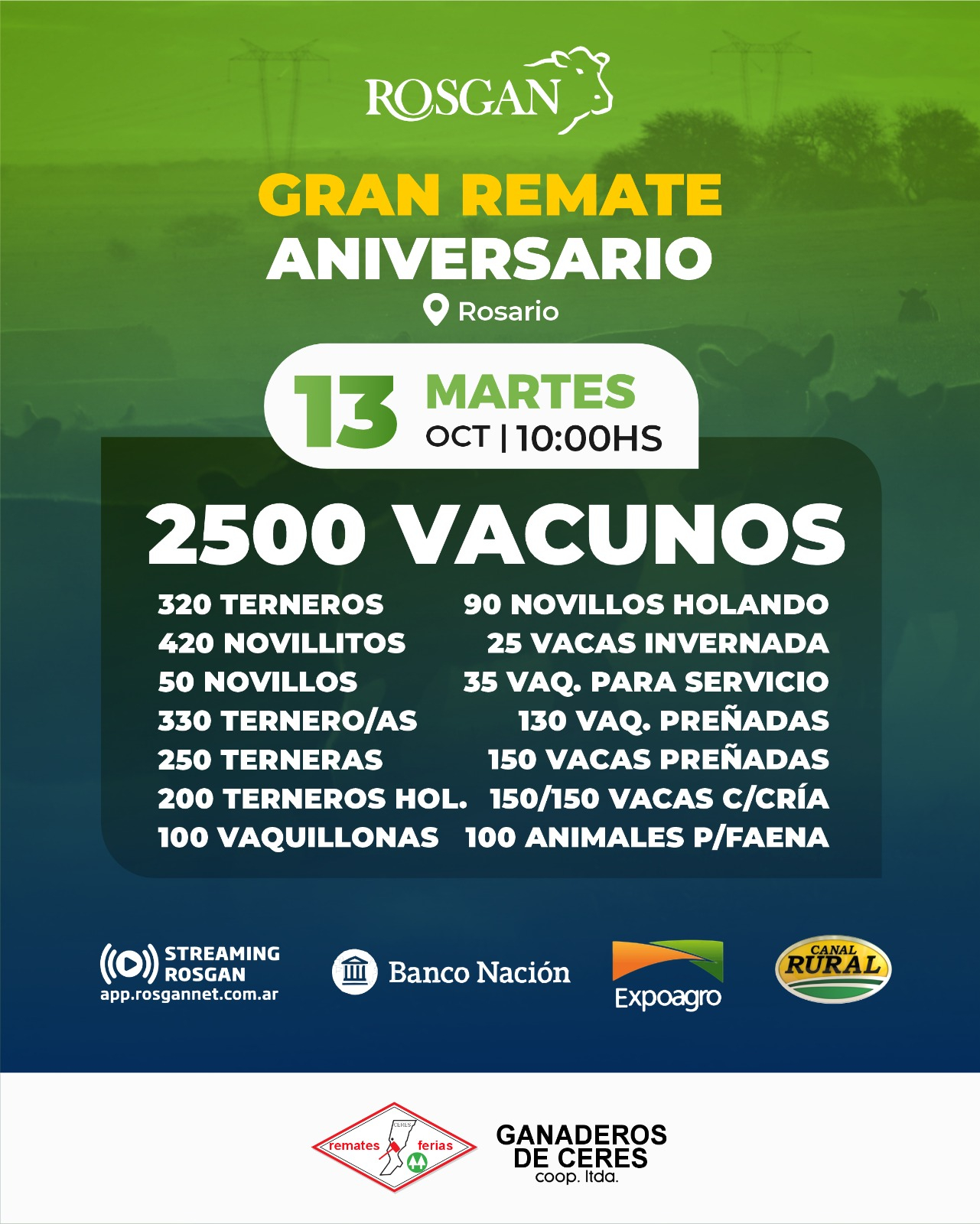 Ventas por pantalla en ROSGAN